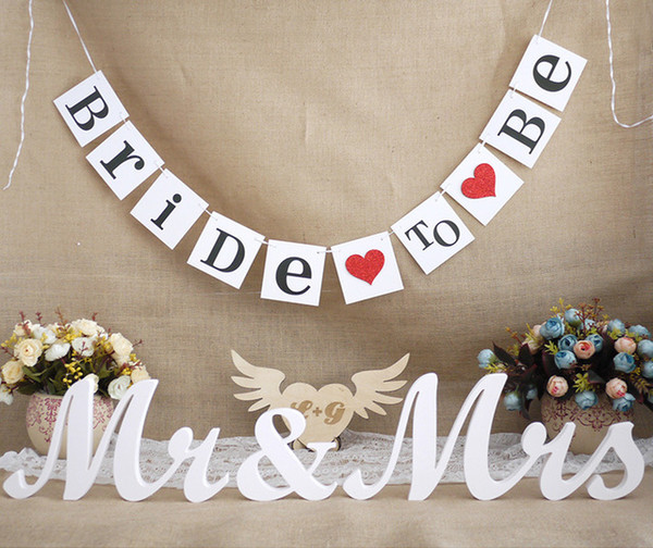 wholesale- 1 x bride to be banner wedding sign p props wedding party decoration accessories