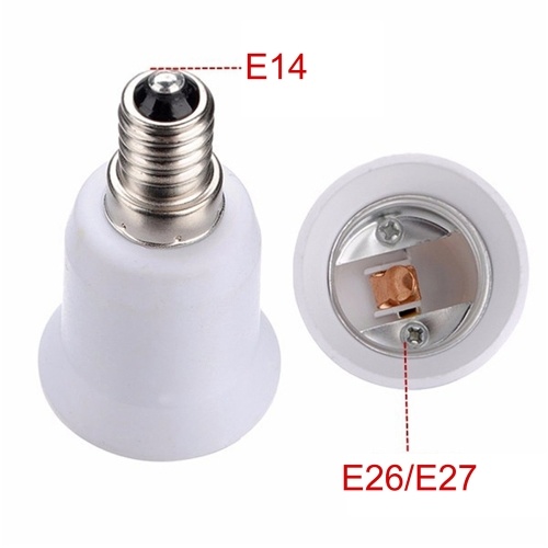 5 PCS E14 à E26 E27 Adaptateur Ampoule Base Adaptateur Convertisseur Lumière Prise E12 à Prise Moyenne E26 E27 Convertisseur