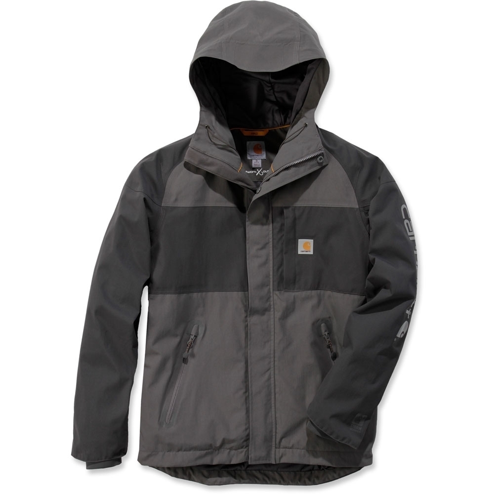 Carhartt Mens Angler Waterproof Hooded Quick Drying Jacket XXL - Chest 50-52' (127-132cm)