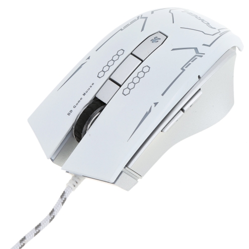 FOREV USB Wired Gaming Mouse 6 Buttons 1600 DPI Adjustable Optical with Backlit for PC