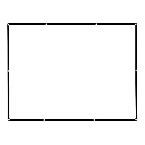 84'' Portable Projector Screen HD 4:3 White 84 Inch Diagonal Projection Screen Foldable Home Theater for Wall Projection Indoors Outdoors