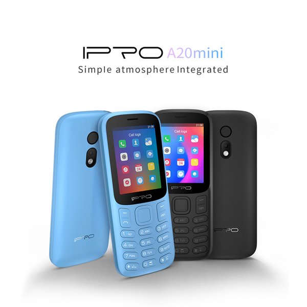 Unlocked Telephone IPRO A20Mini 2G Feature Mobile Phone Dual SIM 800mAh with Flashlight GSM Cerlulares Cellphone
