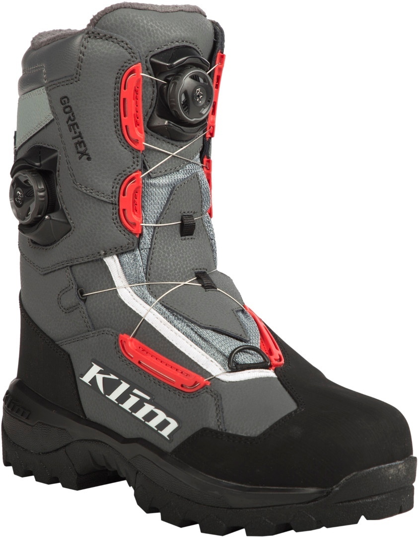 Klim Adrenaline Pro GTX Boa Stiefel Schwarz Grau Rot 42
