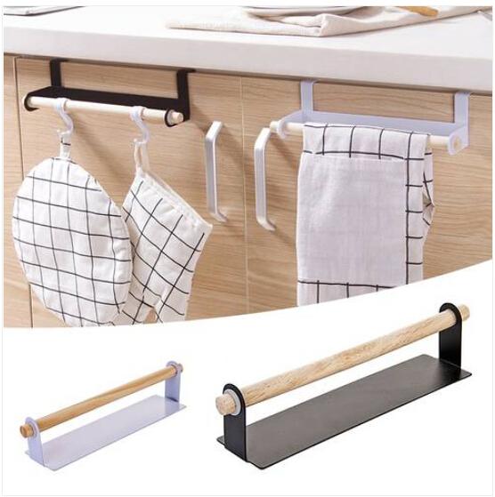 2019 sales wholesales wall hanging iron single pole towel bar stickers glue storage rack