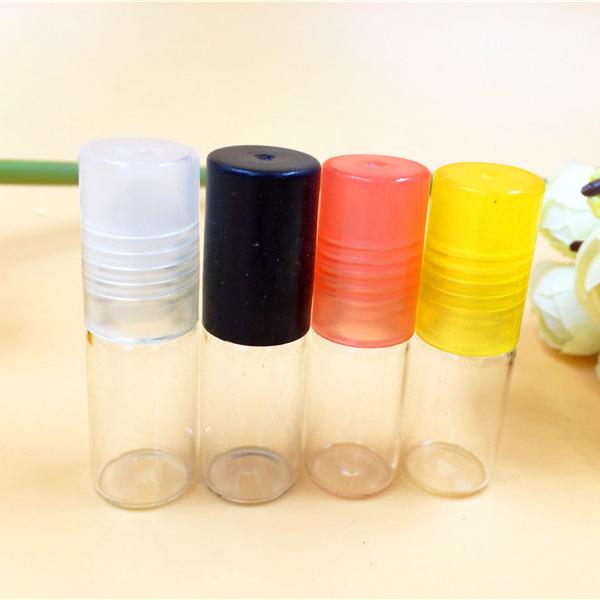 3ml mini glass perfume bottle roller refillable pocket empty scent bottle makeup containers promotion gift dc736