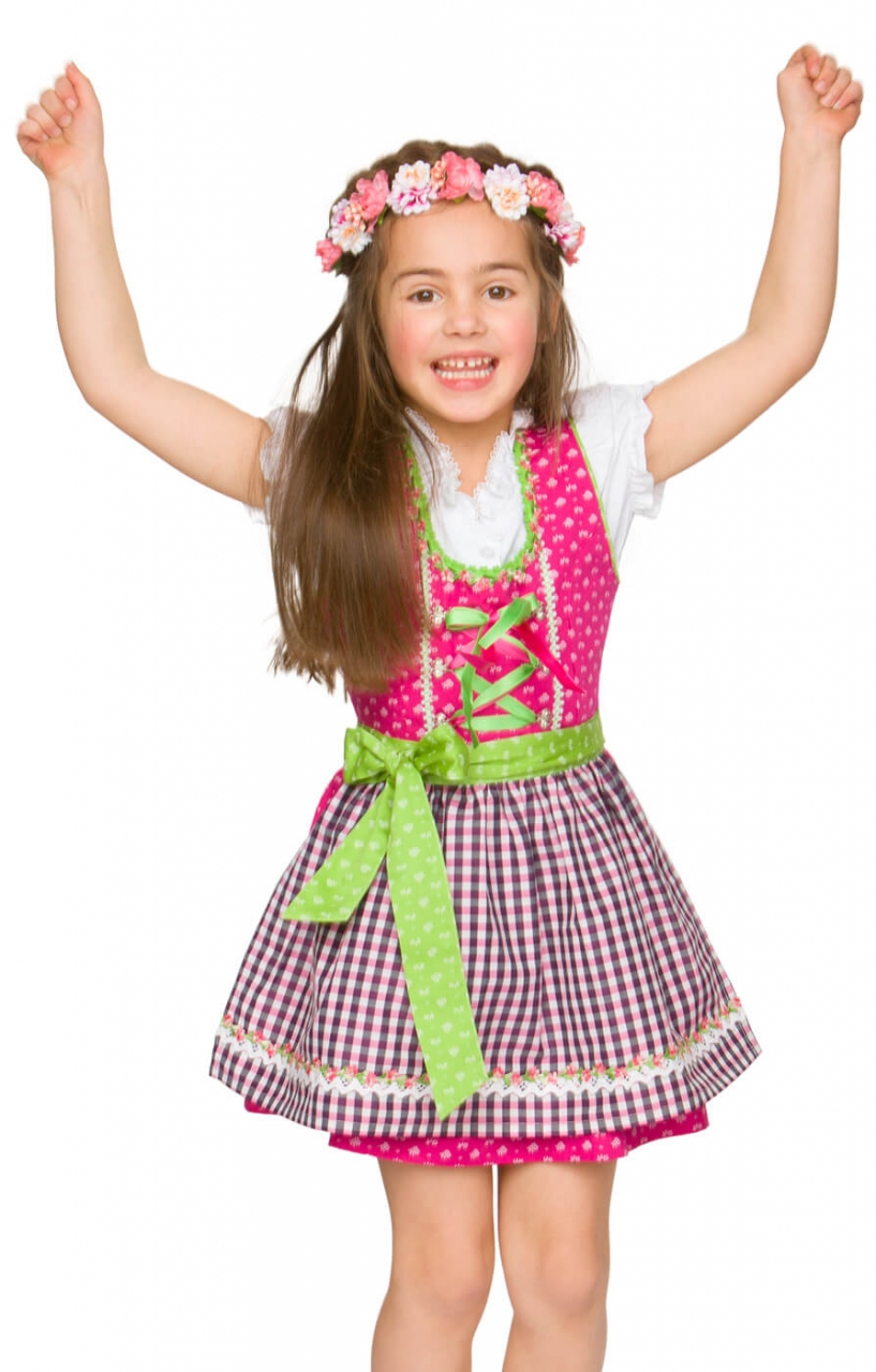 Traditional Children dirndl Edita pink
