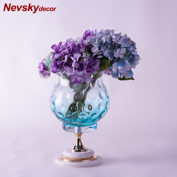 glass vase decoration home marble vases for flowers floor vase mariage decor for homes tablemodern terrarium