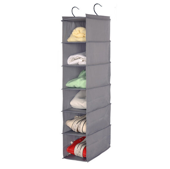 Waterproof Oxford 6 Layers 2 Hooks Hanging Clothes Storage Bag