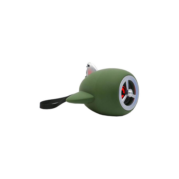 army green colour creative of plane model mini-bluetooth cell phone stereo usb heavy bass cartoon small-sized gun sound