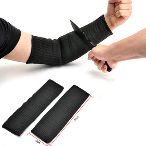 wholesale-1 pair steel wire cut proof anti abrasion stab resistant armband sleeve guard bracers