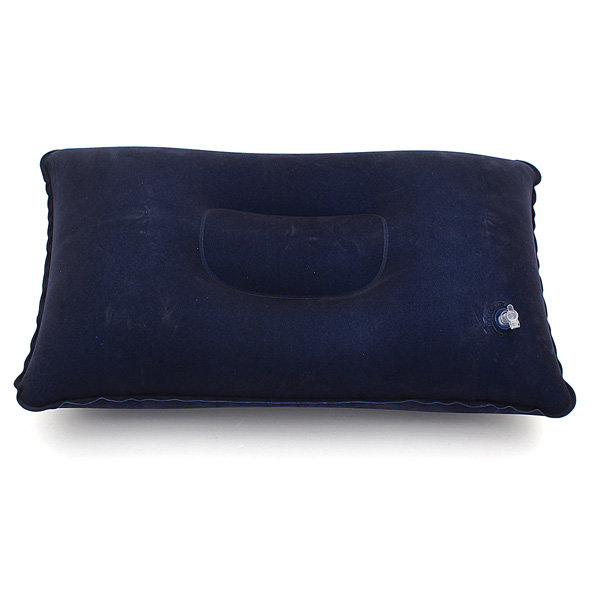 New Blue Travel Inflatable Soft Pillow Cushion Protect Neck