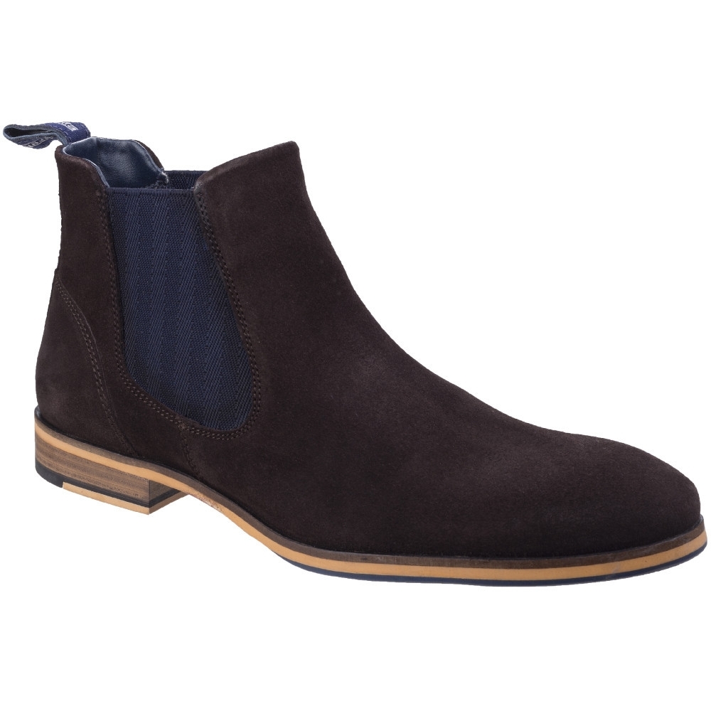 Lambretta Mens Moorgate Lace Up Leather Durable Chelsea Ankle Boots UK Size 8 (EU 8)