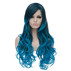 Synthetic Wig Wig Ombre Long Blue Synthetic Hair Women's Ombre Lightinthebox