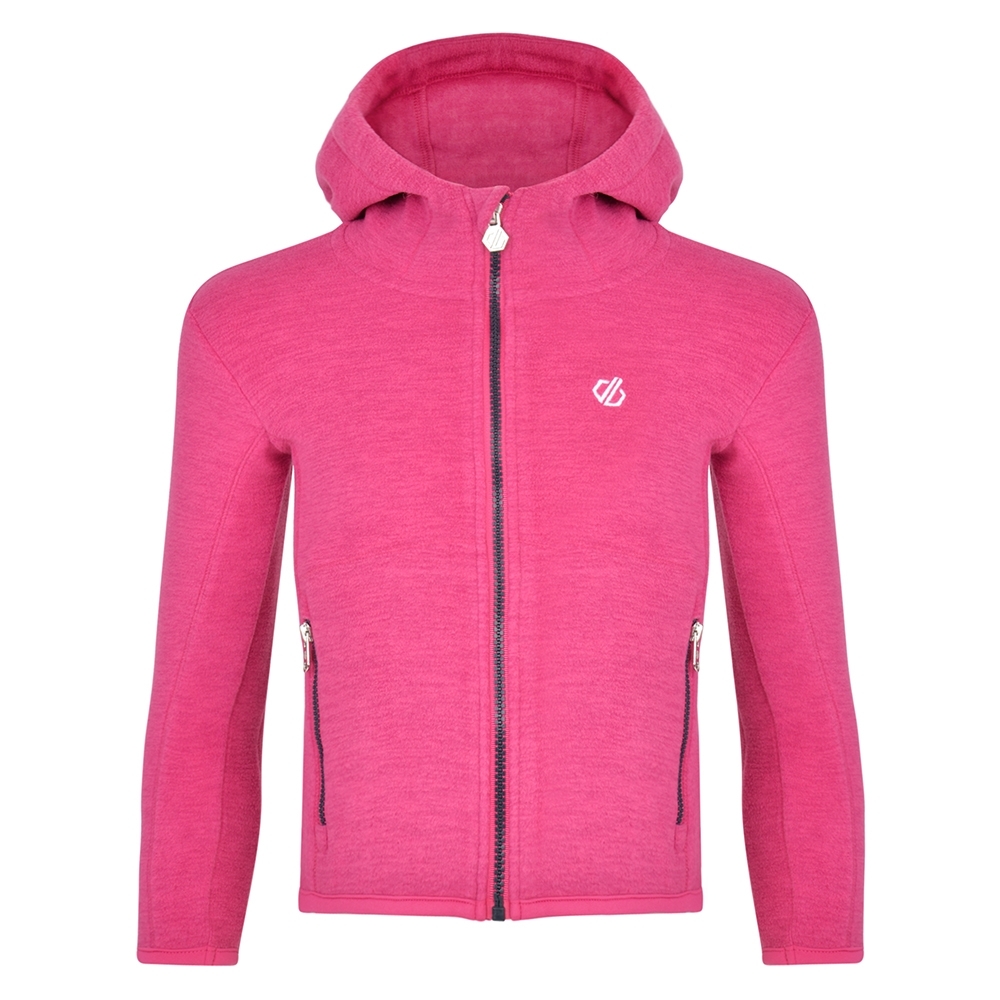 Dare 2b Boys Genesis Polyester Full Zip Hooded Fleece Jacket 7-8 Years - Chest 63-67cm (Height 122-128cm)