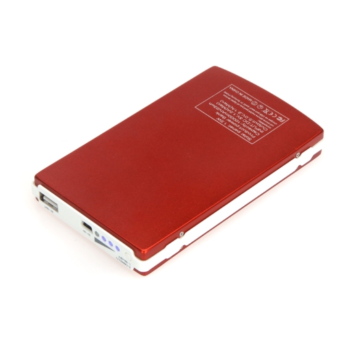 10000mAh External Solar Charger Mobile Power Universal for iPhone iPad Samsung NokiaSmartphones Portable Red