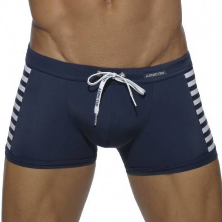 Addicted Sailor Colored Swim Boxer - Navy XXL