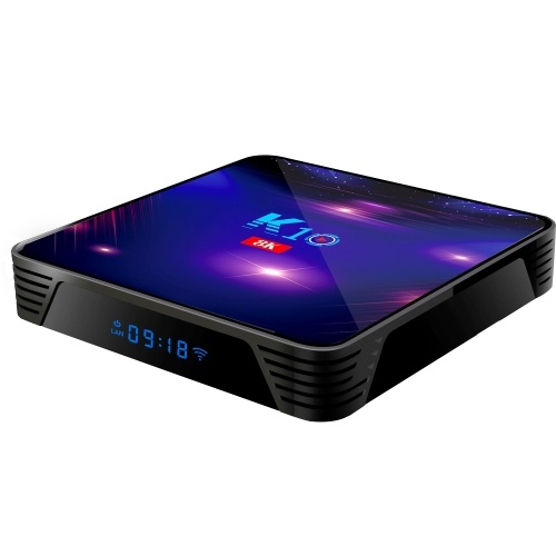 K10 Smart TV Box Android 9.0 8K Décodage vidéo Lecteur multimédia UHD 4K Amlogic S905X3 4 Go / 128 Go 2.4G / 5G WiFi bi-bande WiFi 1000M LAN BT4.1 Écran LED