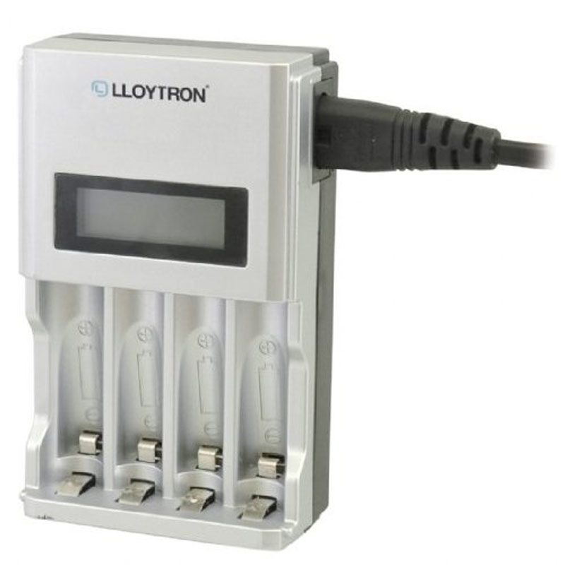 Lloytron Ultrafast Intelligent LCD Home Charger For AA/AAA