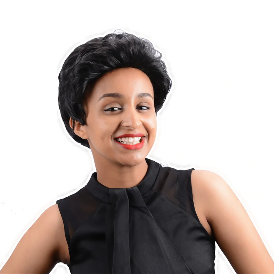 Short Boy Cut Fluffy Curly High Temperature Fiber Wig