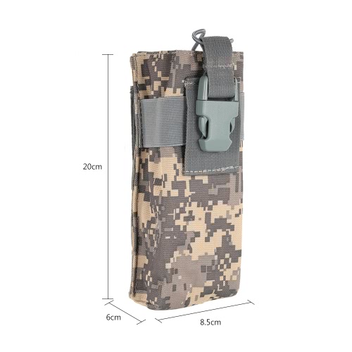 Tactical Interphone Radio Pouch Bag Holster Intercom Accessary Pouch Utility Tool Outdoor Hiking Climbing