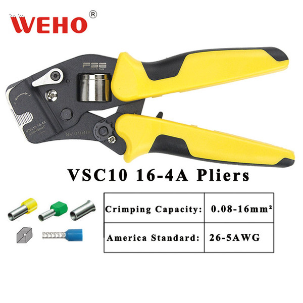 hsc10 16-4a mini-type self-adjustable crimping pliers multi tool casing type special clamp 0.25-16mm vsc10 16-4a crimping tools