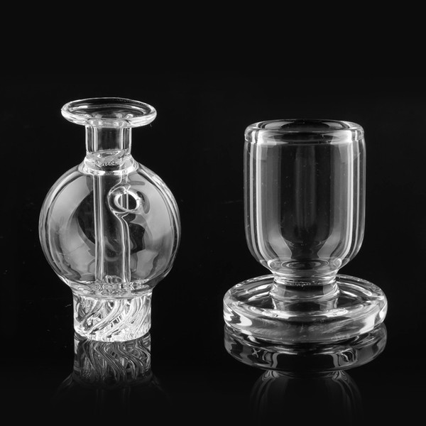 2019 Cyclone riptide Carb Cap +carb caps Stand holder glass Bubble spinning For Less 30mm quartz banger Nail terp pearl Dab Rig