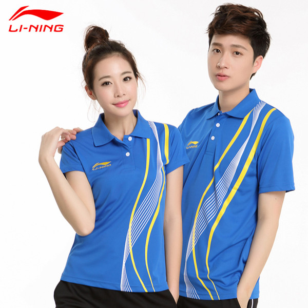 wholesale-new  badminton polo shirts fashion men and women couple model badminton breathable sport shirts lining sports
