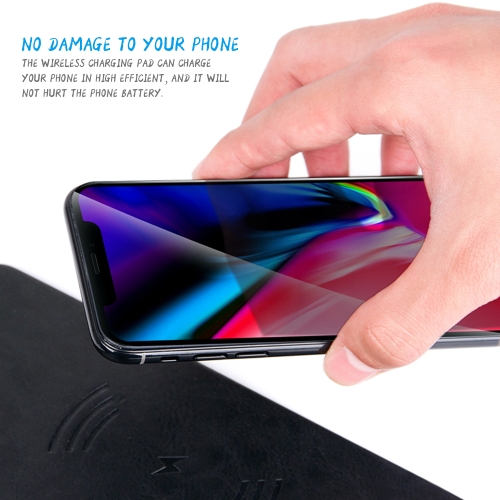 Wireless Charging Mouse Pad 2-in-1 Qi Wireless Charging Station & Mouse Mat for Samsung Galaxy S8/S8+/S7/S7 Edge/S6 Edge+/Note 5/Note 7/Note 8 or for iPhone X/8/8 Plus and Other Qi-enabled Smartphones