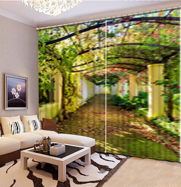 custom 3d stereoscopic curtain big stone jungle bedroom luxury curtains christma window curtains
