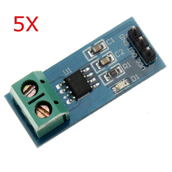 5Pcs ACS712TELC-05B 5A Module Current Sensor Module Geekcreit for Arduino - products that work with official Arduino boa