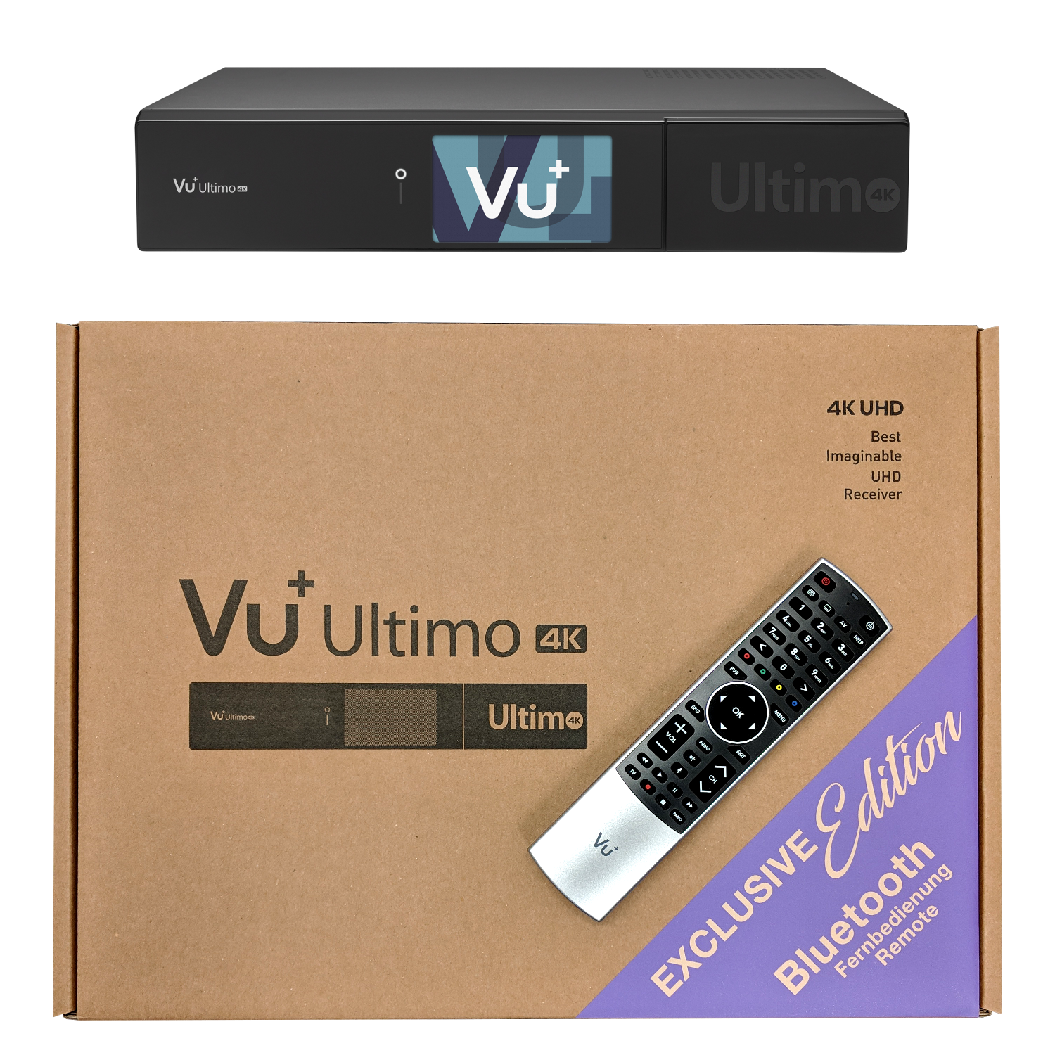 VU+ Ultimo 4K BT Edition 1x DVB-S2X FBC Twin Tuner PVR ready Linux Receiver UHD 2160p