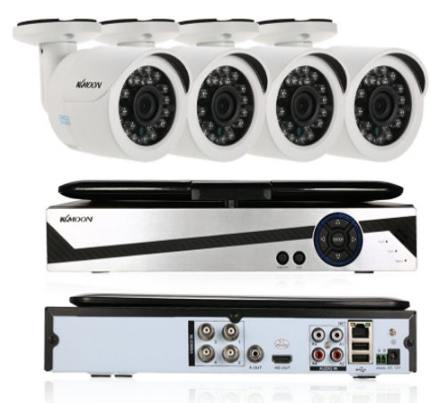 KKmoon 10.1 '' 4CH AHD 1080N Système de caméra CCTV
