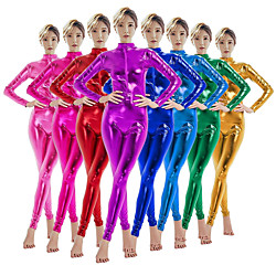Zentai Suits Cosplay Costume Catsuit Adults' Latex Spandex Lycra Cosplay Costumes Sex Men's Women's Solid Colored Christmas Halloween Carnival / Skin Suit / High Elasticity