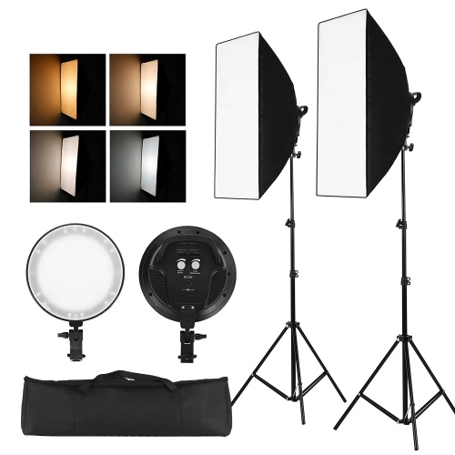 Kit d'éclairage LED Professinal Studio Photography Softbox