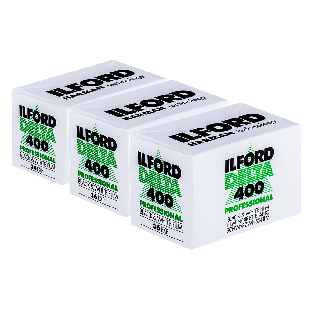 Ilford Delta Professional 400 ASA 35mm B&W Print Film 135-36 Exp - Value 3 Pack