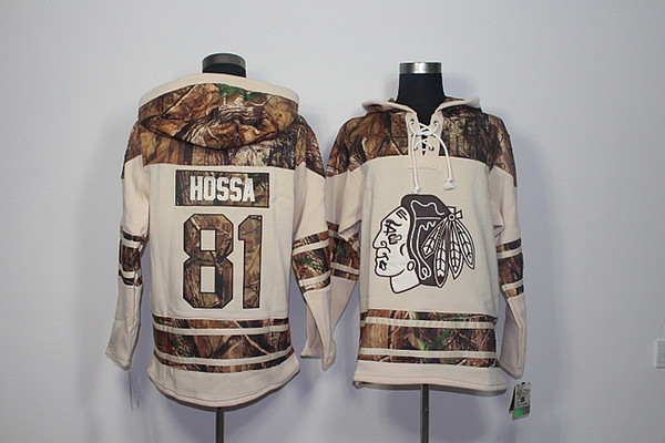 2017 new chicago blackhawks old time hockey jerseys 81 marian hossa camo hoodie pullover sweatshirts sport winter jacket