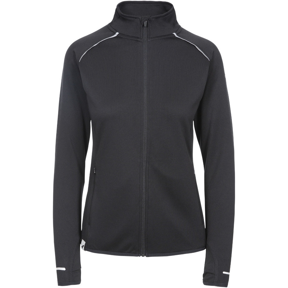 Trespass Womens Evie Sweat Wicking Full Zip Gym Top 6/XXS - Bust 31' (78cm)