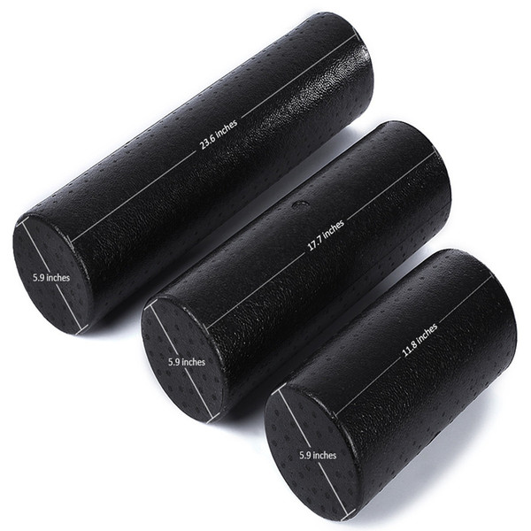 wholesale-epp 30cm 45cm 60cm yoga gym exercises fitness massage equipment foam roller for muscle relaxation and physical therapy black