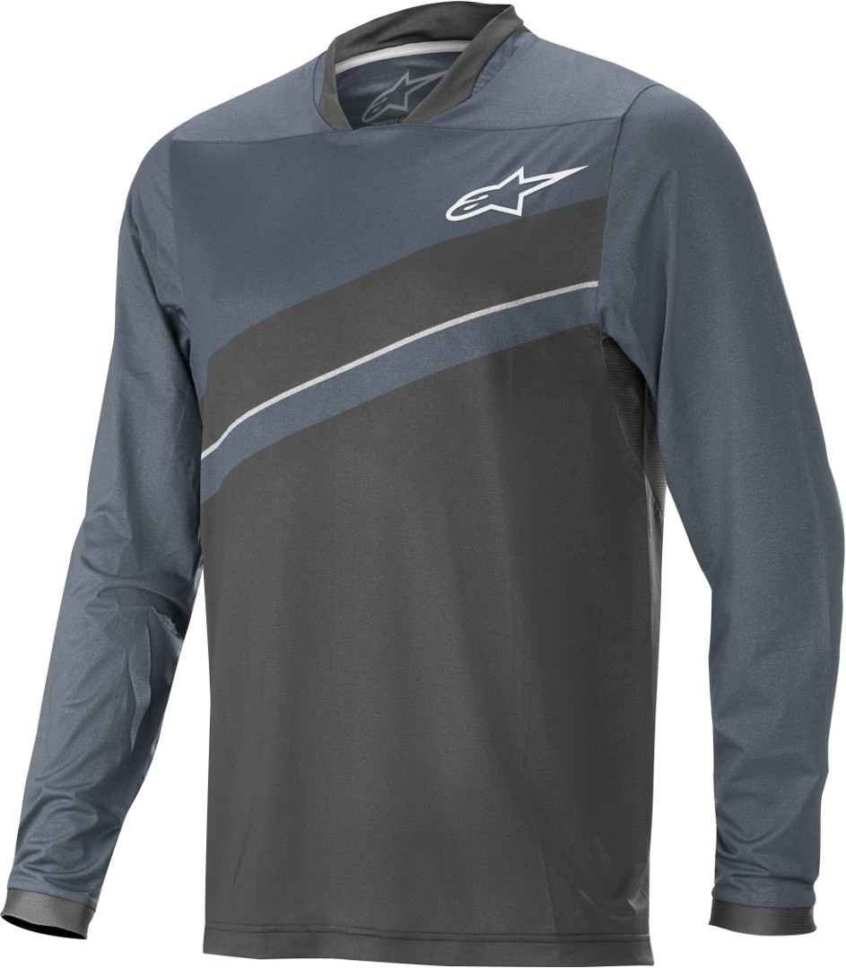Alpinestars Alps 8.0 LS Fahrrad Jersey Grau Blau M