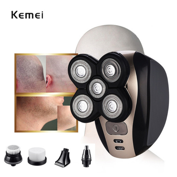 5 in 1 electric shaver washable 5 blade heads electric shaving rechargeable razors multifunction men face care tools 40d