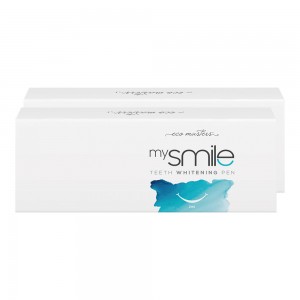 Eco Masters mysmile Zahnweißstift - Natürliche Aufhellungsformel - 1 x 2ml Zahnweißgel-Stift - 2er Pack