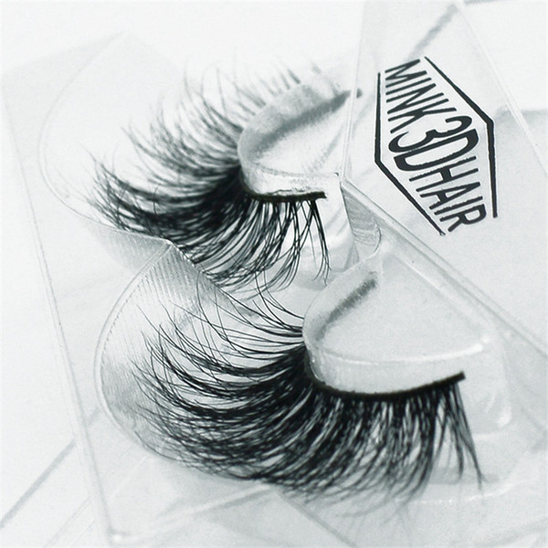 1 pair 3d stereo mink false eyelashes popular cross eyelashes, fashion eye makeup beauty tools no.12