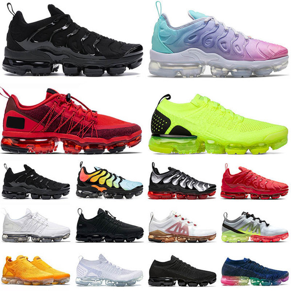 2020 TN Plus BIG SIZE US 13 outdoor shoes FLY KNIT HIGH QUALITY mens womens sports sneakers 2019 run utility runnnig speed trainers