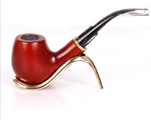 Red Transparent White Tail Pipe Holder Mahogany Manual Pipe Filter