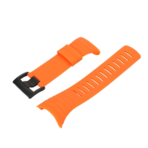 Outdoor Waterproof Rubber Watch Band Men's Watch-strap Steel Buckle with Screwdriver for Suunto core