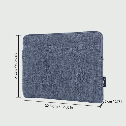 Prowell NB53184 Tablet Bag 13 pouces Tablet Case Cover Zipper Soft Business sac à main Mode Portable Tablet Pouch Porte-documents pour iPad Samsung Xiaomi