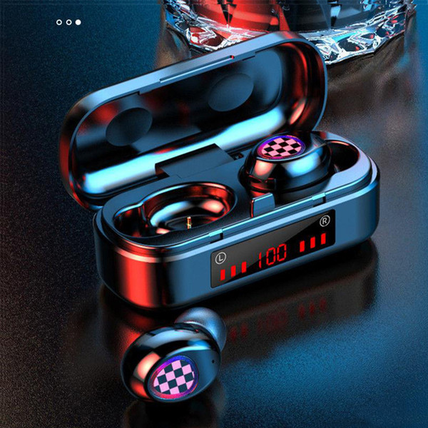 V7 TWS Bluetooth Earphone Wireless Bluetooth 5.0 Headphone Touch Headset Sport Waterproof 3D Stereo Sound Sport LED Earbuds