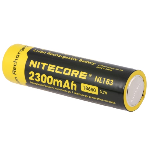 NITECORE 18650 Rechargeable Battery 2300mAh 3.7V High Capacity for LED Flashlight Torch Lamp Headlight Headlamp with PCB
