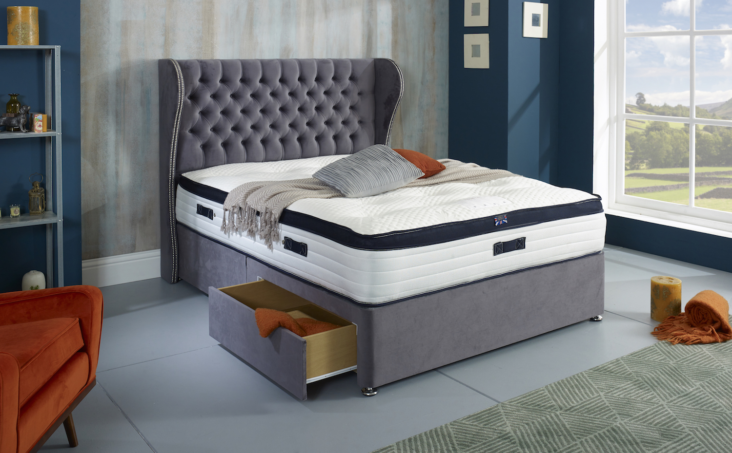 Joseph Pillowtalk Latex Pocket Sprung Series 1500 Divan Bed