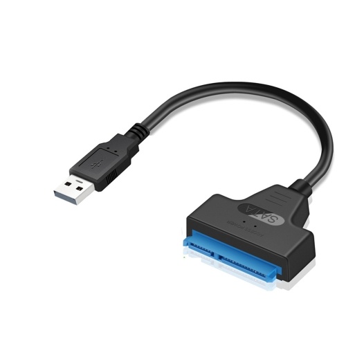 Adaptateur USB 2.0 vers câble SATA convertisseur convertisseur 22 broches lecteur gratuit 2.5 "SATA HDD SSD pour ordinateur portable